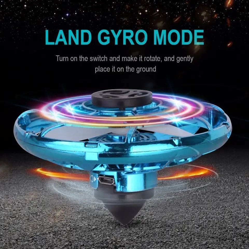 Fly Spinning Top, Flying Orbit Ball, Mini Flying UFO Toys with Spinning LED Lights, Hover Boomerang UFO Flying Hand Toy, LED 360° Mini Drone, Hand Operated Flying Spinner, Fingertip Gyro Decompression Flying Toy for Kids Adults Fly Spinning Top, Flying Orbit Ball, Mini Flying UFO Toys with Spinning LED Lights, Hover Boomerang UFO Flying Hand Toy, LED 360° Mini Drone, Hand Operated Flying Spinner, Fingertip Gyro Decompression Flying Toy for Kids Adults